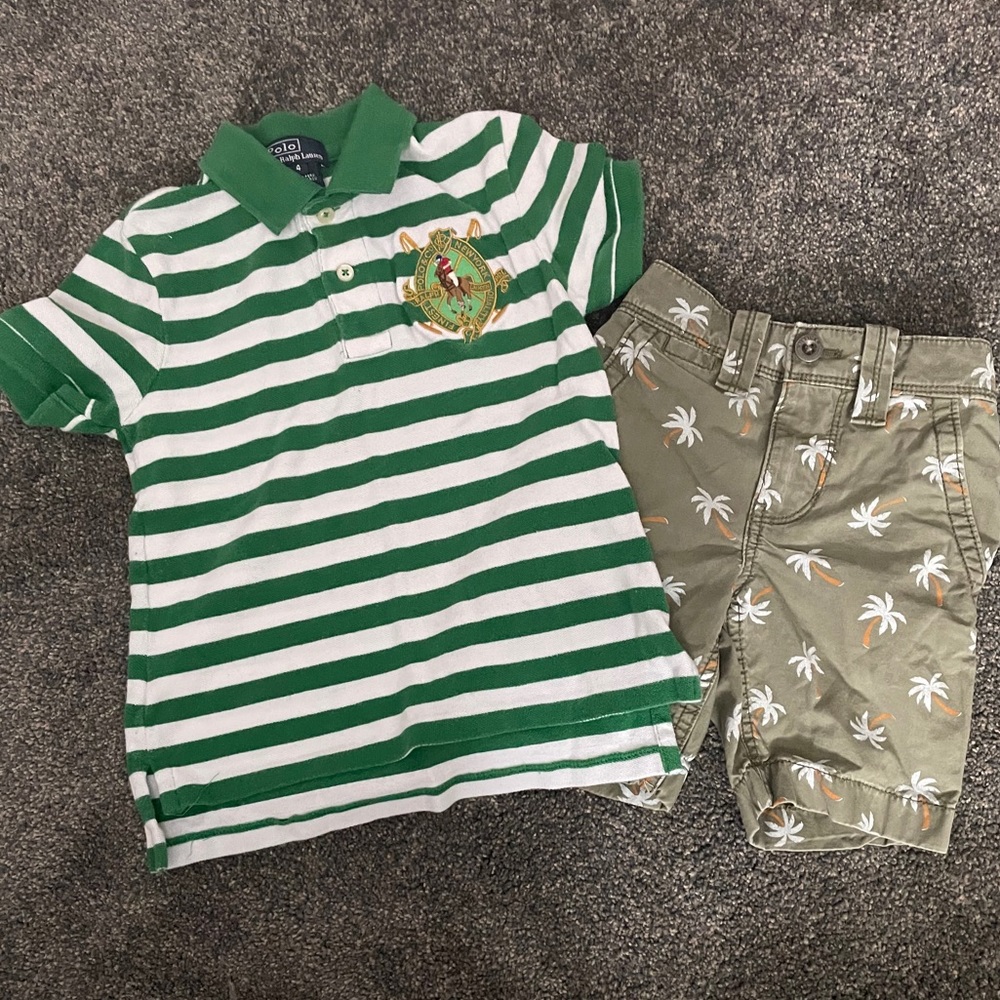 Boys Hilfiger Shorts and Polo Shirt Bundle Size 4